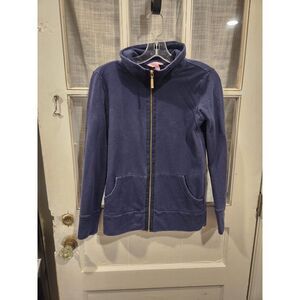 Lilly Pulitzer Navy‎ Blue Zip Up Jacket Women's Size XS